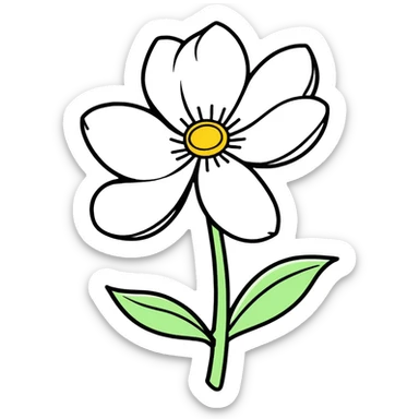 Flower shining  sticker