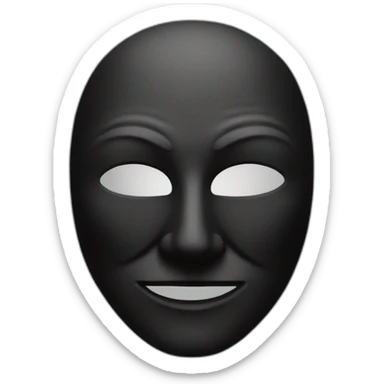 anonymous mask black sticker
