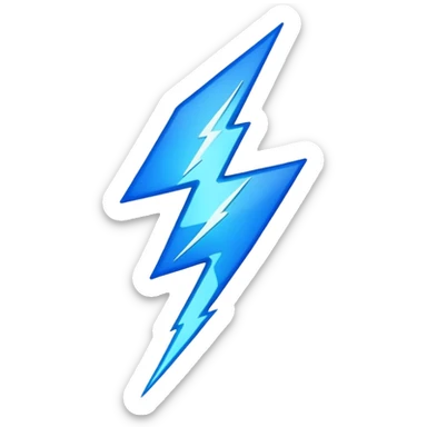 lightning bolt  sticker