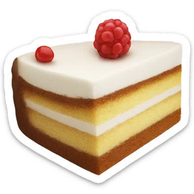 slice cake white sticker