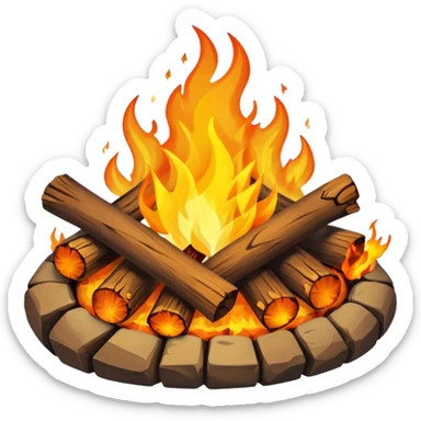 Campfire sticker