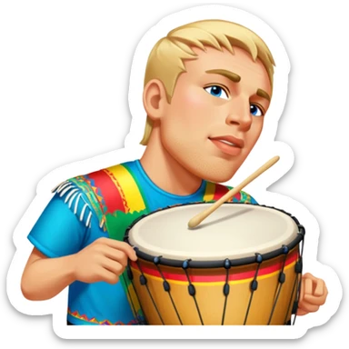 Festive Drummer sticker