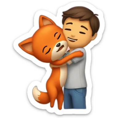 Jiniret hug Foxi.ny sticker