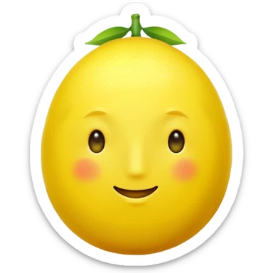 lemon with no face sticker