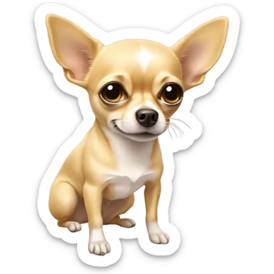 All blonde chihuahua sticker
