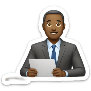 Meeting person sticker