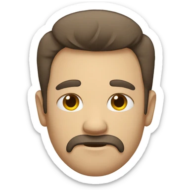 A Man who is sleepy  sticker