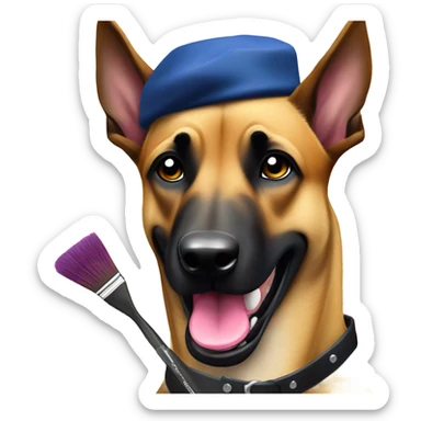 malinois painter sticker