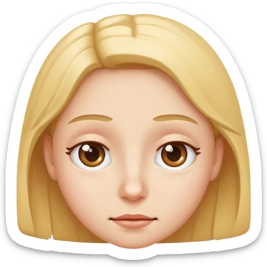 Squinty eyes sticker