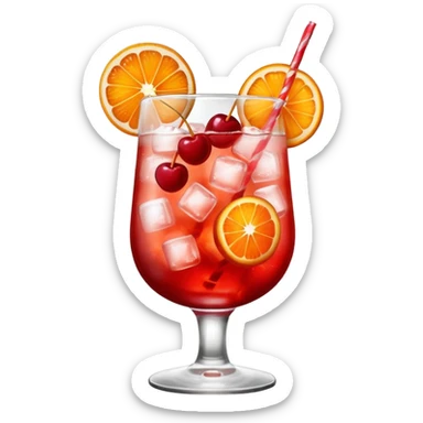 Shirley temple soda in a glass with ice sticker