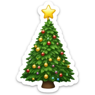 christmas tree sticker