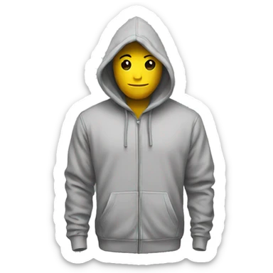 Hoodie grey  sticker