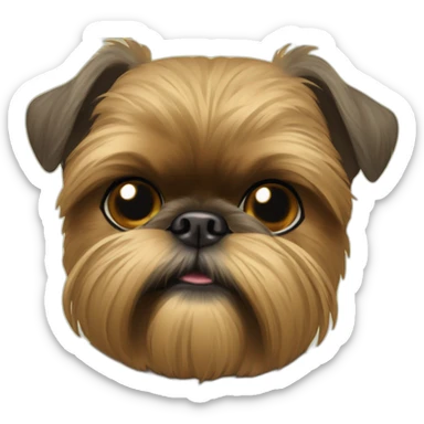 short-haired Brussels griffon sticker