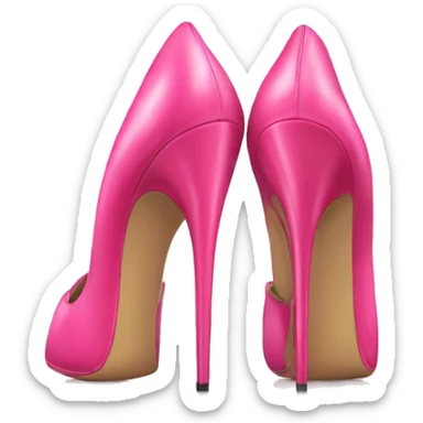 Pair of Pink stiletto shoes sticker