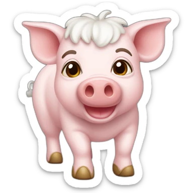 Chevaucheur de cochon sticker