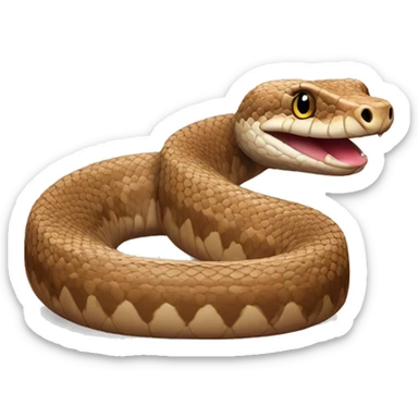 Brown western hognose snake sticker