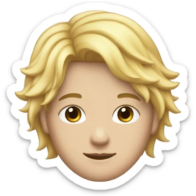 un joven de 18 años blanco con pelo negro liso , rostro estilo cuadraro y guapo sticker