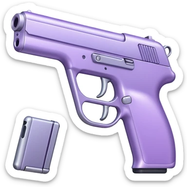 Pale purple gun sticker