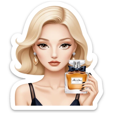 Dior miss dior eau de parfum beige sticker