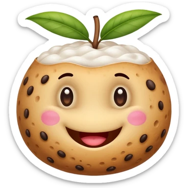 a tapioca mascot sticker