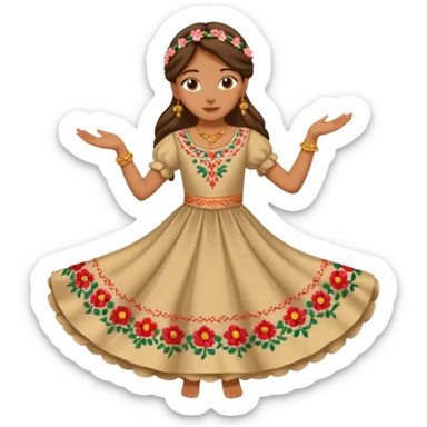 spain girl dance sticker