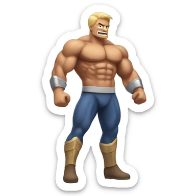 hero muscle sticker