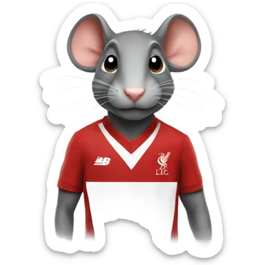 Rat in a Liverpool shirt sticker