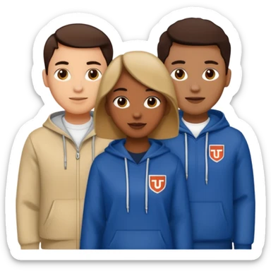 Trio utcm, utsm and uttvm. sticker