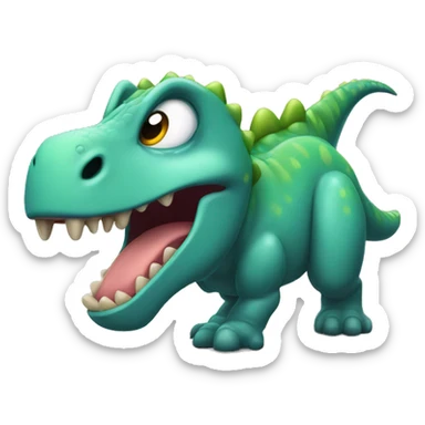 Dinosaur waking up  sticker