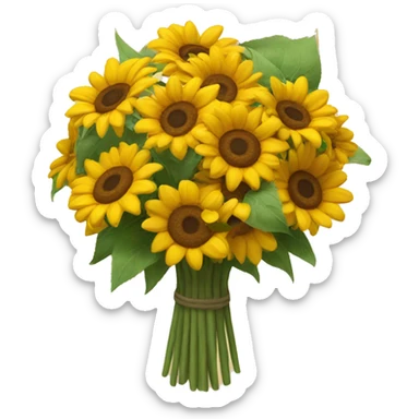 Sunflower Bouquet  sticker