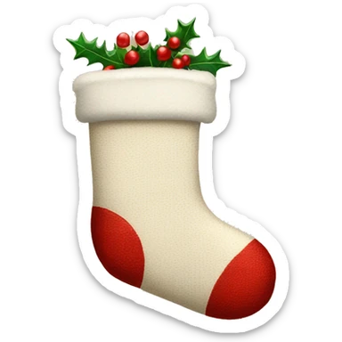 A cozy Christmas stocking filled with little surprises sticker