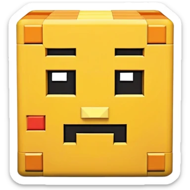 Crie um emoji escrito HxT em 3d minecraft sticker