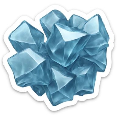 ice shatter pieces cluster sticker