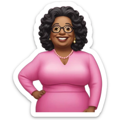 Oprah is mr blobby sticker