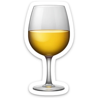 Wine glass sticker