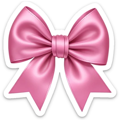 pink bow sticker