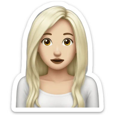 Metalcore woman sticker