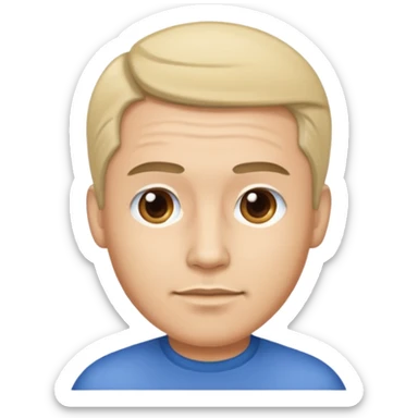 Light skin combover  sticker