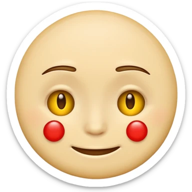 iPhone emoji with text message saying no not smiling and no red dots in dace sticker