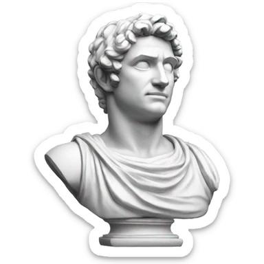 Apollo statue bust  sticker