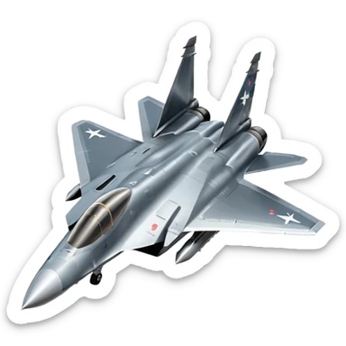Su‑57 fighter jet sticker