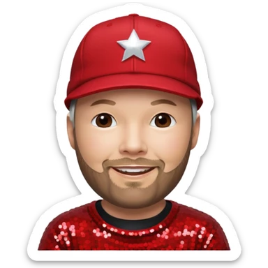 Fred Durst with red sequin outfit sticker