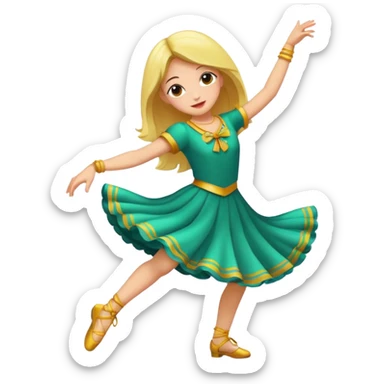 A girl dancing in lush life sticker