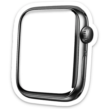 black apple watch sticker