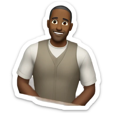 Persona en la iglesia sticker