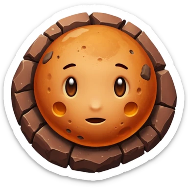 a realistic planet of phobos sticker