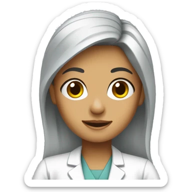 A radiologist girl sticker