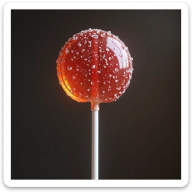 realistic lollipop, photorealistic style, high detail, realistic lighting sticker