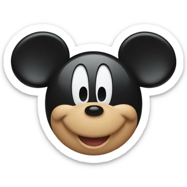 Mickey Mouse smiling sticker