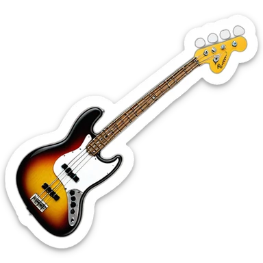 Fender Jazz bass full sunburst sticker